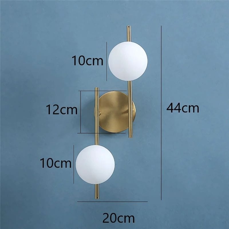 Applique Murale 2 Boules – Illuminez Votre Espace Avec Style Unique