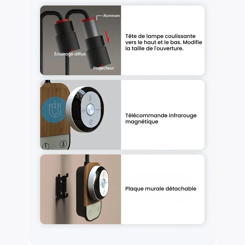 Applique Murale à Batterie Rechargeable – Illuminez Facilement Sans Fil