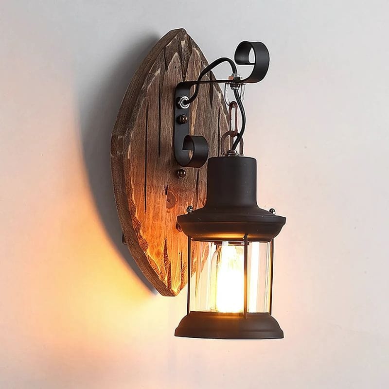 Applique Murale Bois Industrielle – Illuminez Votre Intérieur avec Style Unique