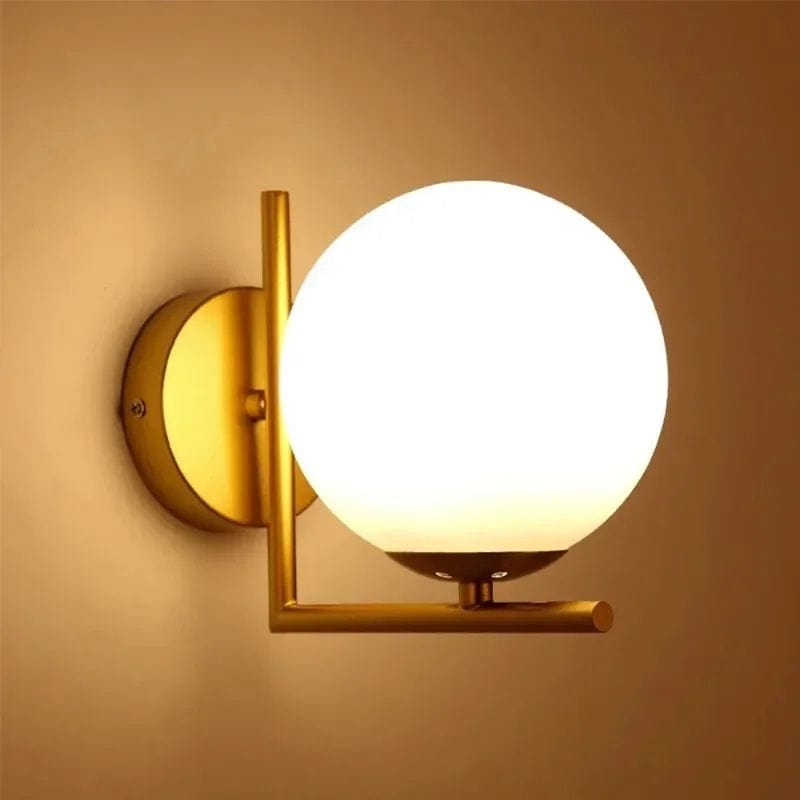 Applique Murale Boule Blanche – Illuminez Votre Intérieur avec Élégance