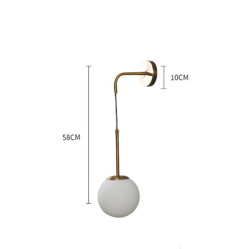 Applique Murale Boule en Verre – Illuminez Votre Intérieur avec Élégance