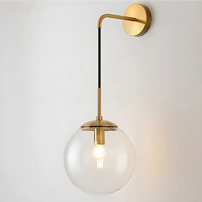 Applique Murale Boule en Verre – Illuminez Votre Intérieur avec Élégance
