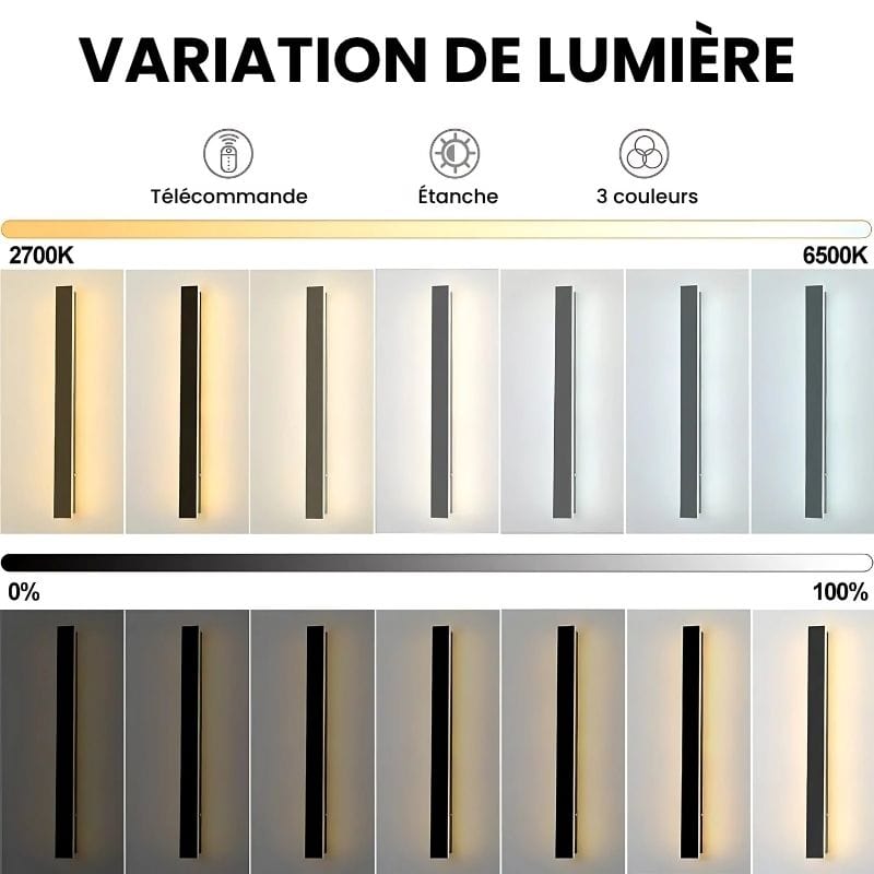 Applique Murale Extérieur Verticale – Illuminez Votre Espace avec Style