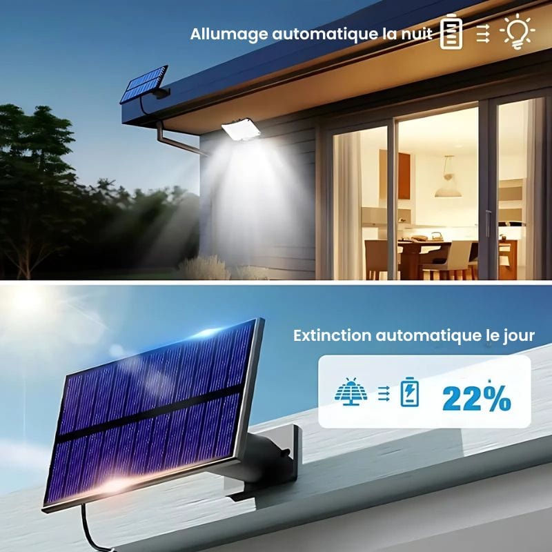 Applique Murale Extérieure Solaire – Illuminez Votre Espace Facilement