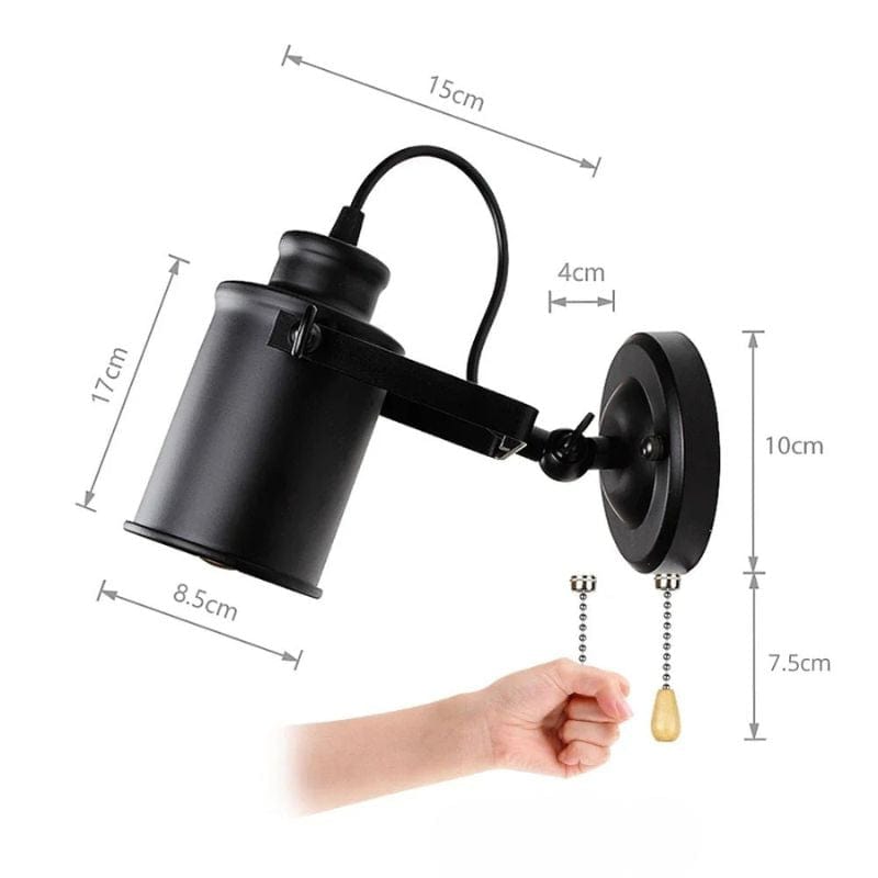 Applique Murale Fer Forgé Vintage – Illuminez Vos Espaces avec Élégance