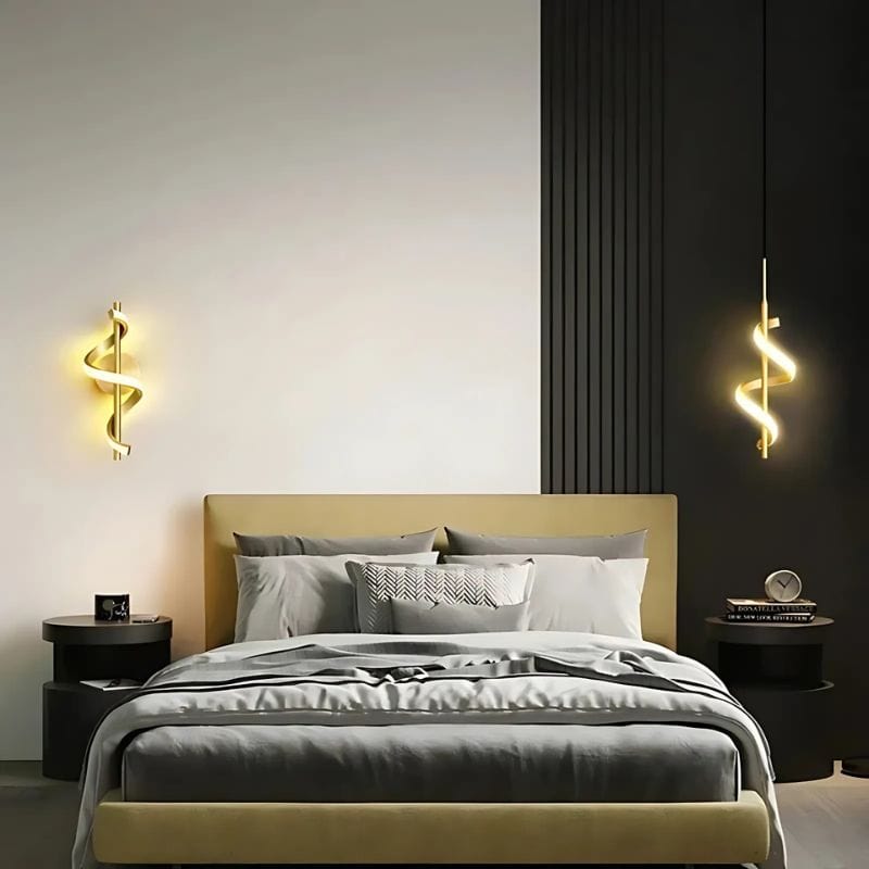 Applique Murale LED Spirale – Illuminez Votre Espace avec Style Unique