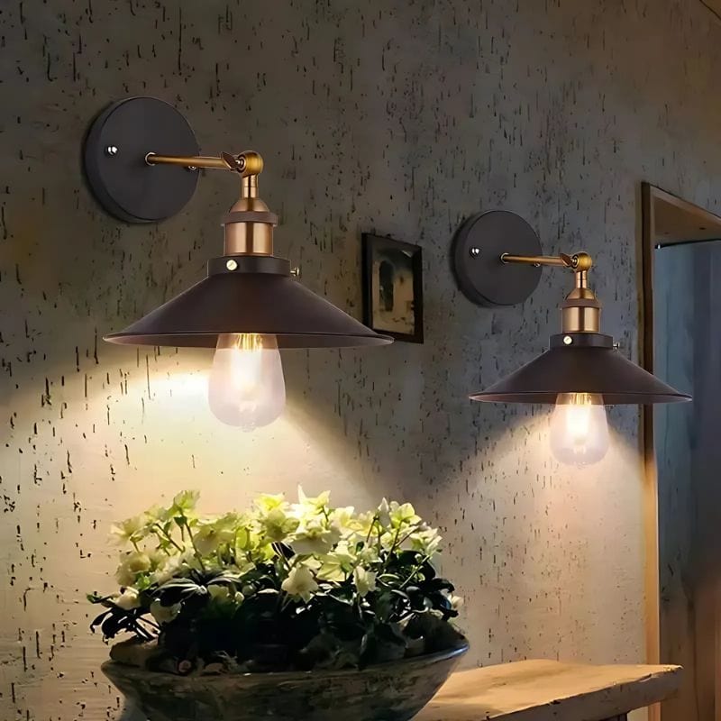 Applique Murale Noire Industrielle – Sublimez Votre Intérieur avec Style Unique