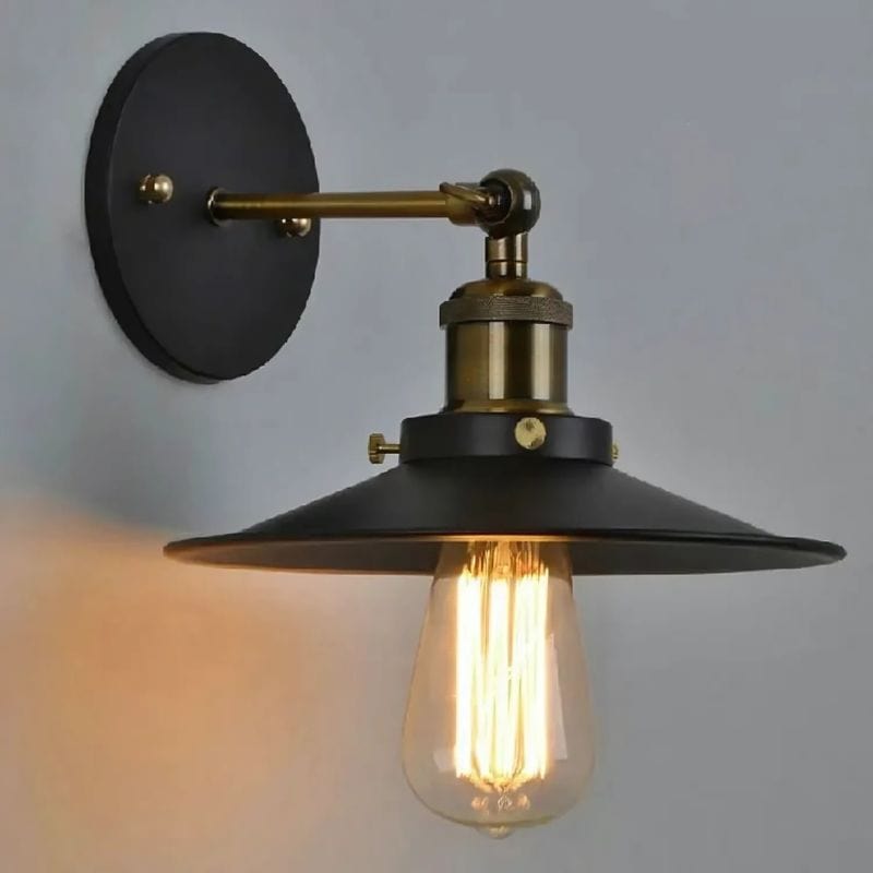 Applique Murale Noire Industrielle – Sublimez Votre Intérieur avec Style Unique