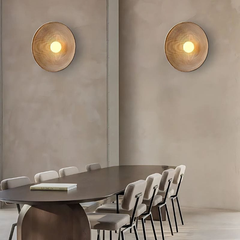 Applique Murale Ronde Nordique – Illuminez Votre Intérieur avec Style