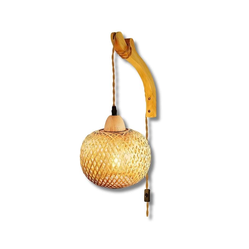 Applique Murale Rotin Bambou – Sublimez Votre Intérieur avec Style