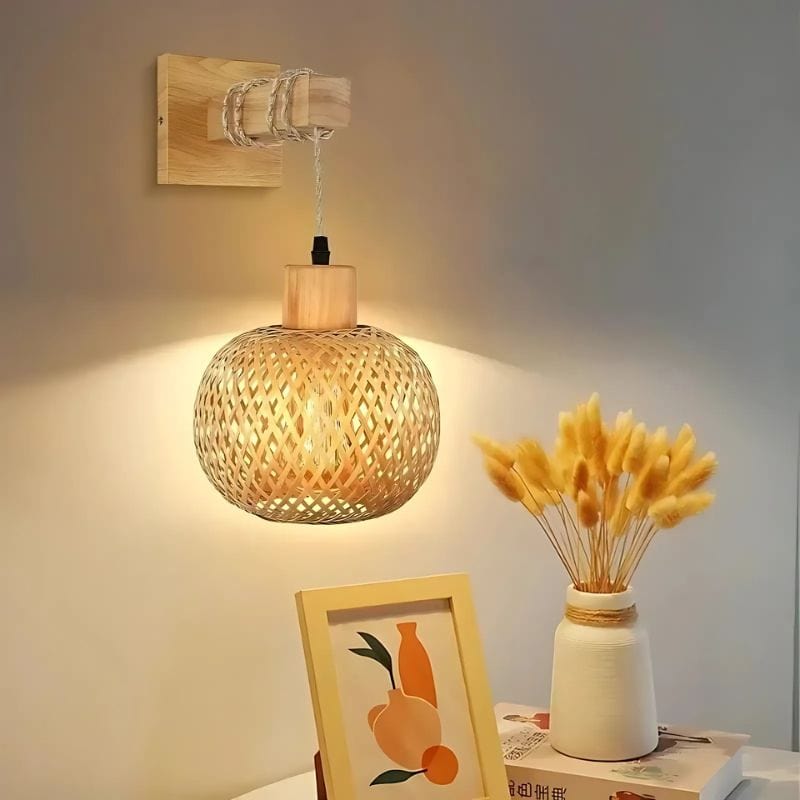 Applique Murale Rotin Osier Bambou – Sublimez vos murs avec style naturel