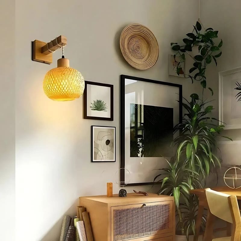 Applique Murale Rotin Osier Bambou – Sublimez vos murs avec style naturel