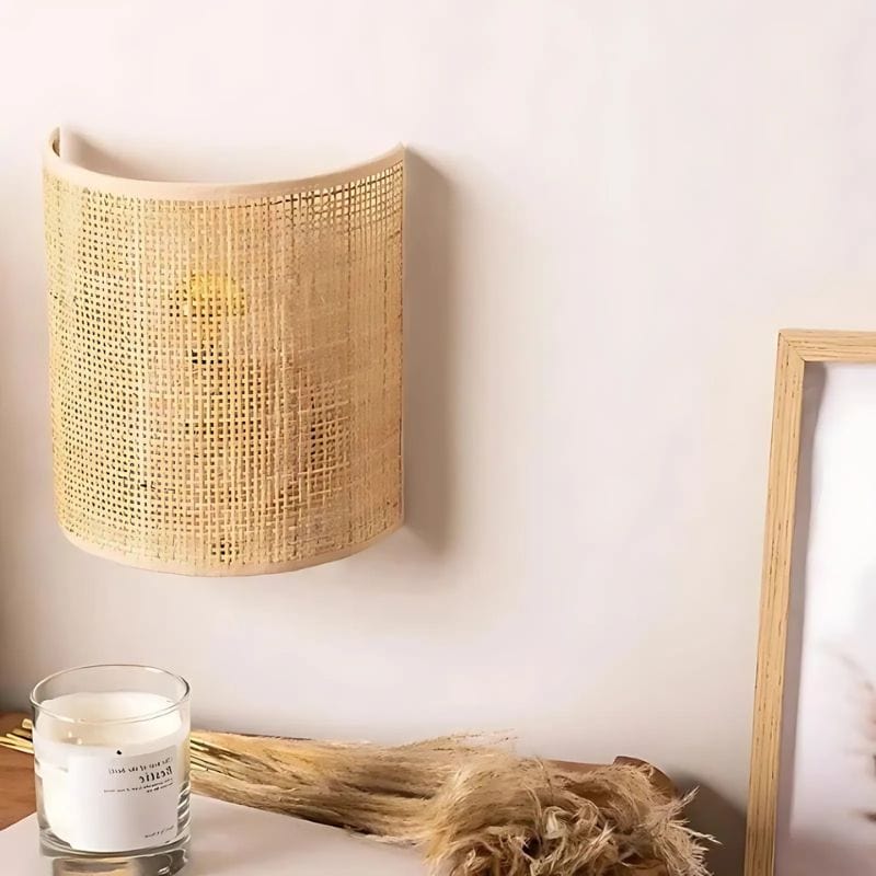 Applique Murale Rotin Osier : Illuminez Votre Intérieur avec Style Unique