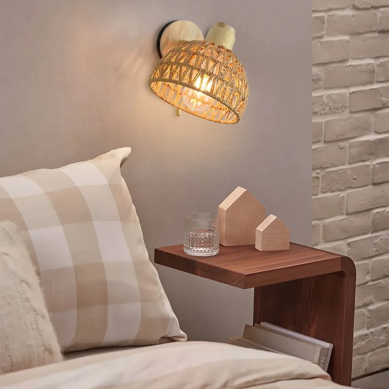Applique Murale Salon Rotin – Sublimez Votre Intérieur avec Style Unique