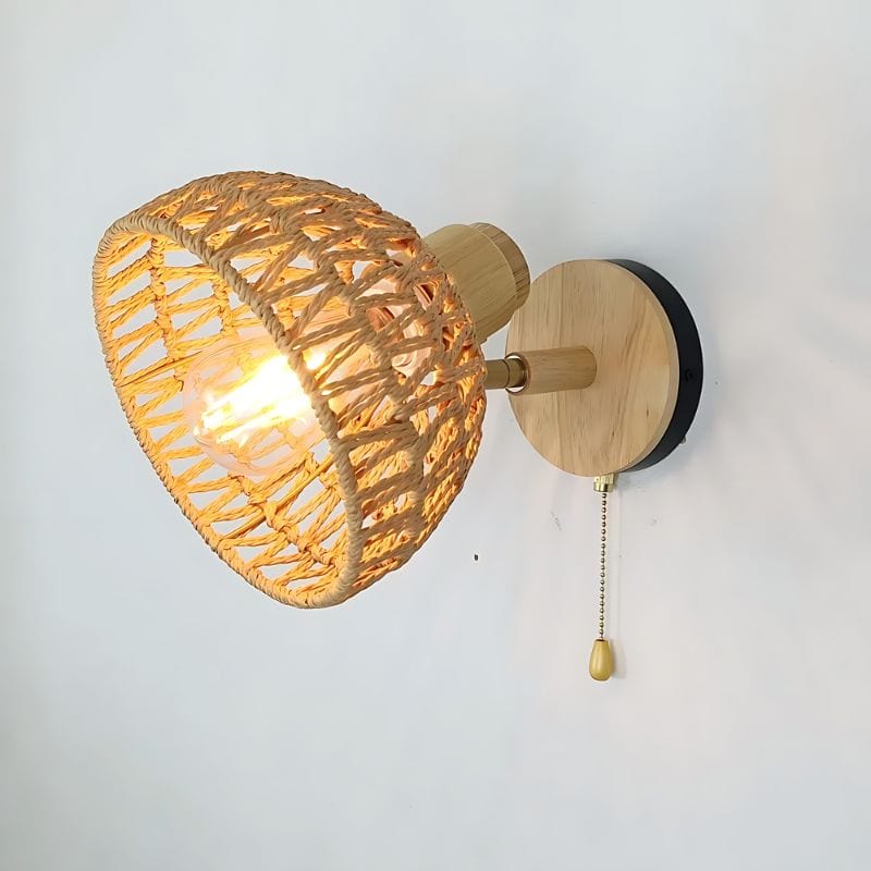 Applique Murale Salon Rotin – Sublimez Votre Intérieur avec Style Unique