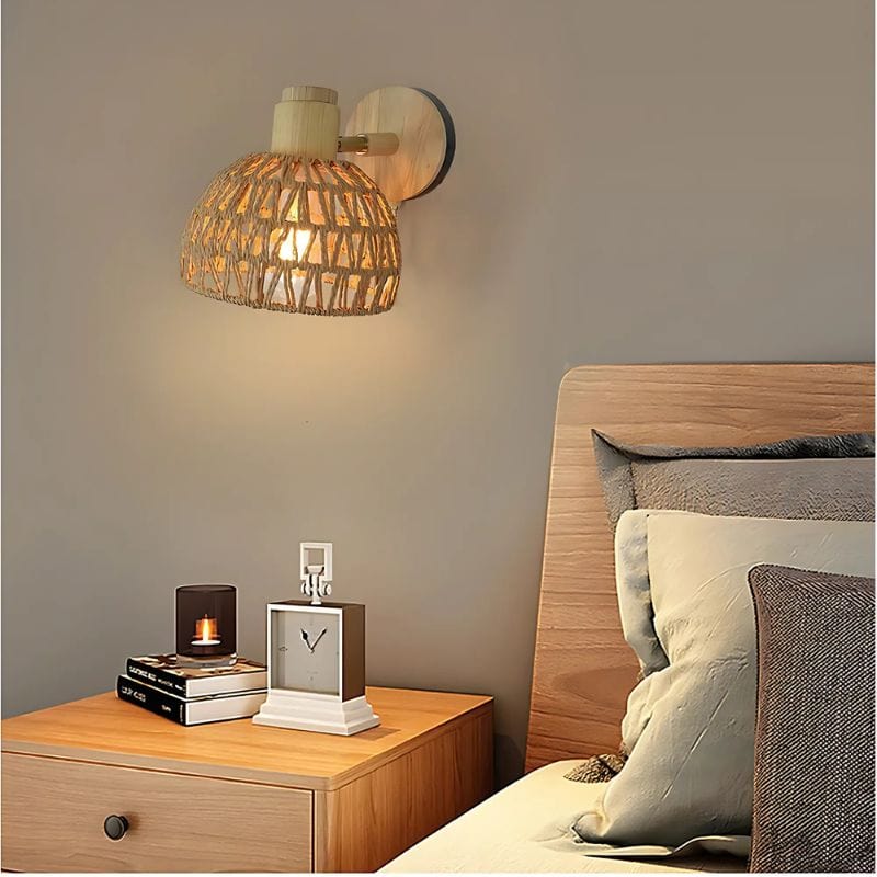 Applique Murale Salon Rotin – Sublimez Votre Intérieur avec Style Unique