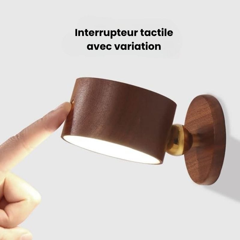Applique Murale Sans Fil Bois – Illuminez Votre Espace avec Élégance
