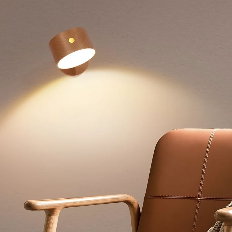 Applique Murale Sans Fil Bois – Illuminez Votre Espace avec Élégance