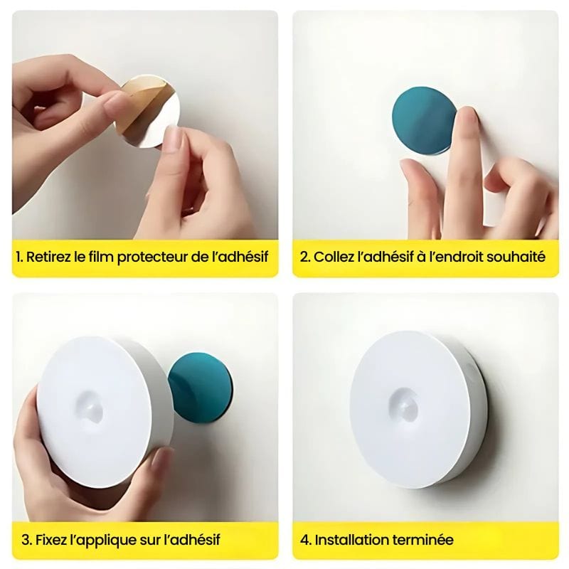 Applique Murale Sans Fil Rechargeable – Éclairez Sans Limites !