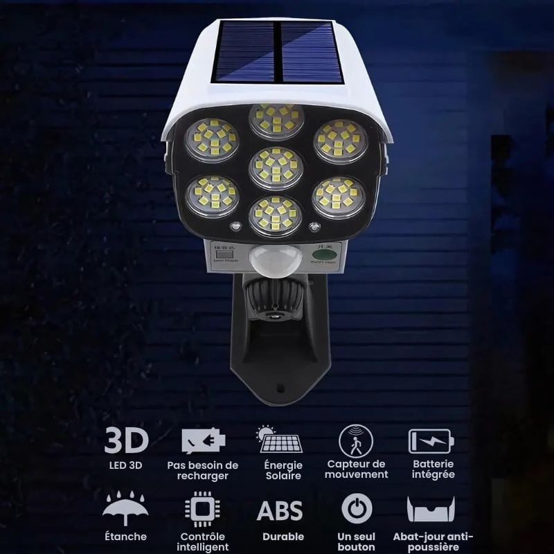 Applique Murale Solaire avec Détecteur – Illuminez et Sécurisez Votre Extérieur