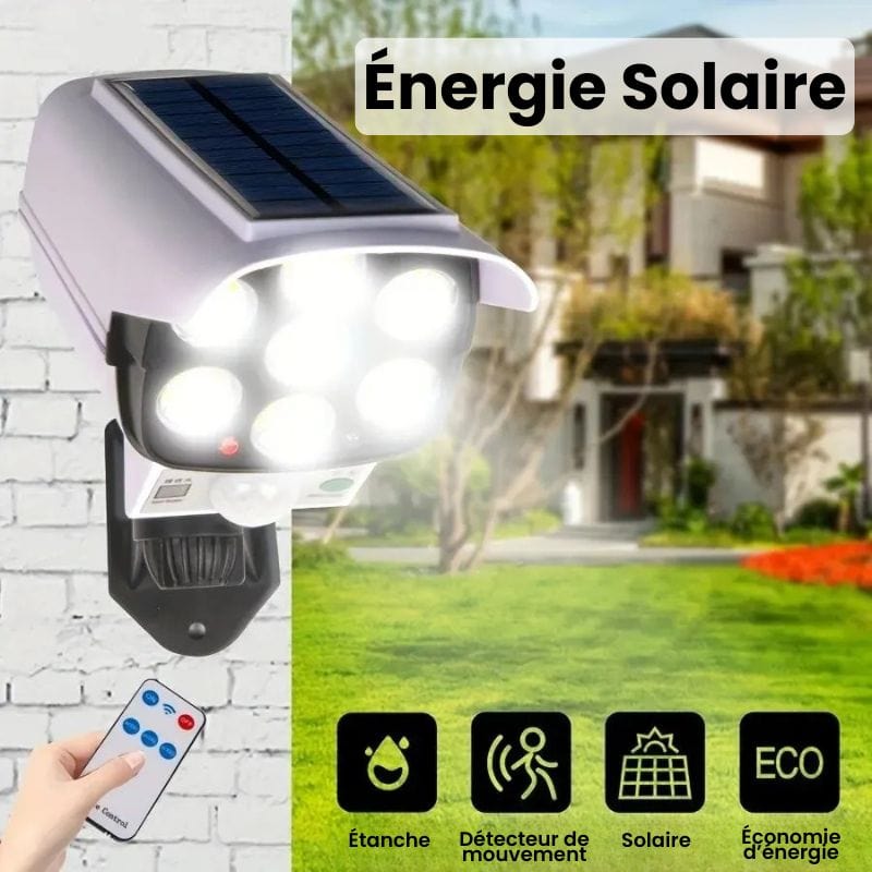 Applique Murale Solaire avec Détecteur – Illuminez et Sécurisez Votre Extérieur