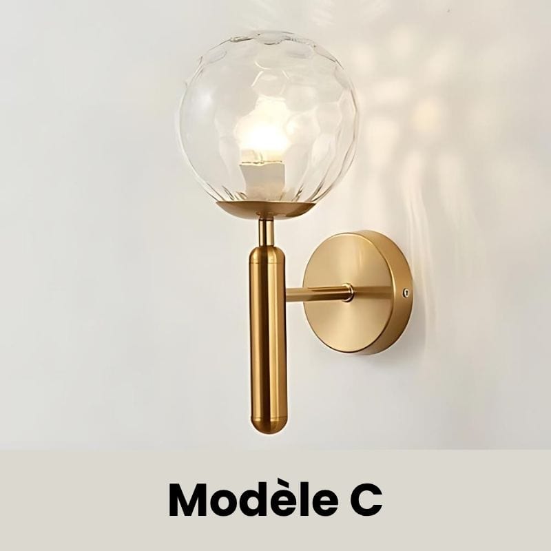 Applique Murale Verre et Métal – Illuminez Votre Intérieur avec Style