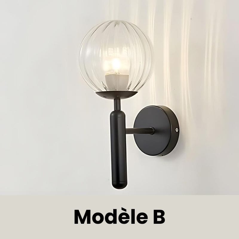 Applique Murale Verre et Métal – Illuminez Votre Intérieur avec Style