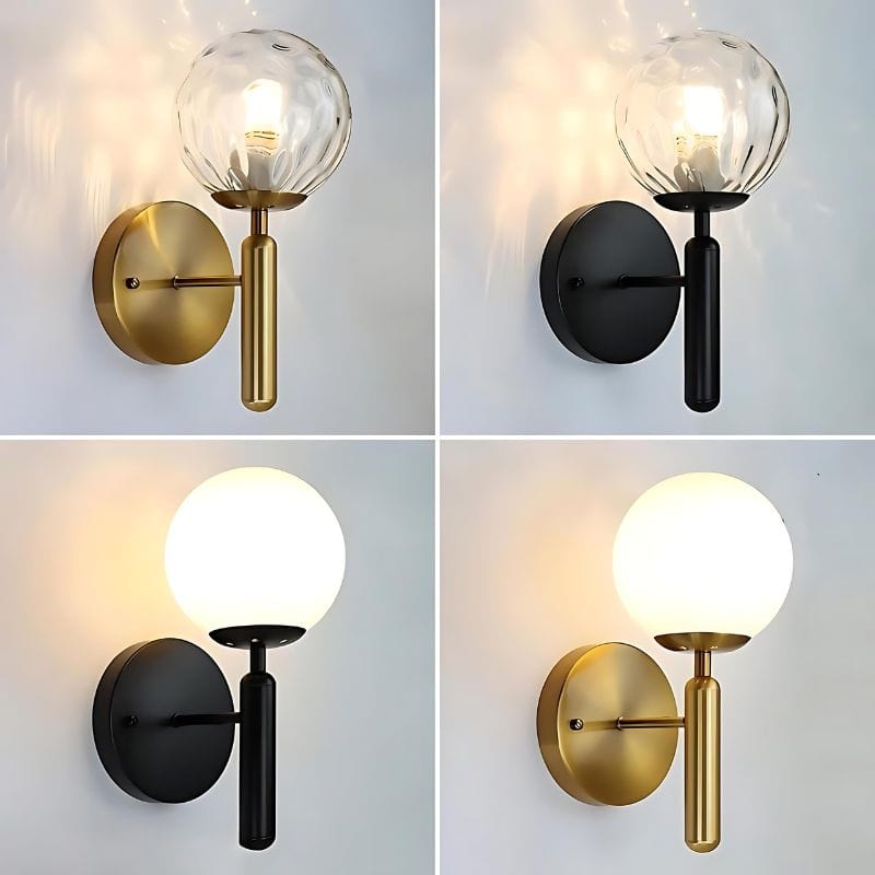 Applique Murale Verre et Métal – Illuminez Votre Intérieur avec Style